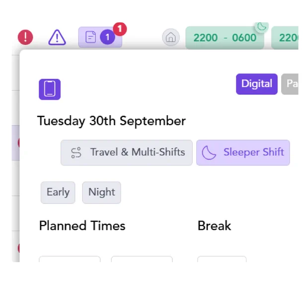 Manage Sleeper Shifts Easily foreground image